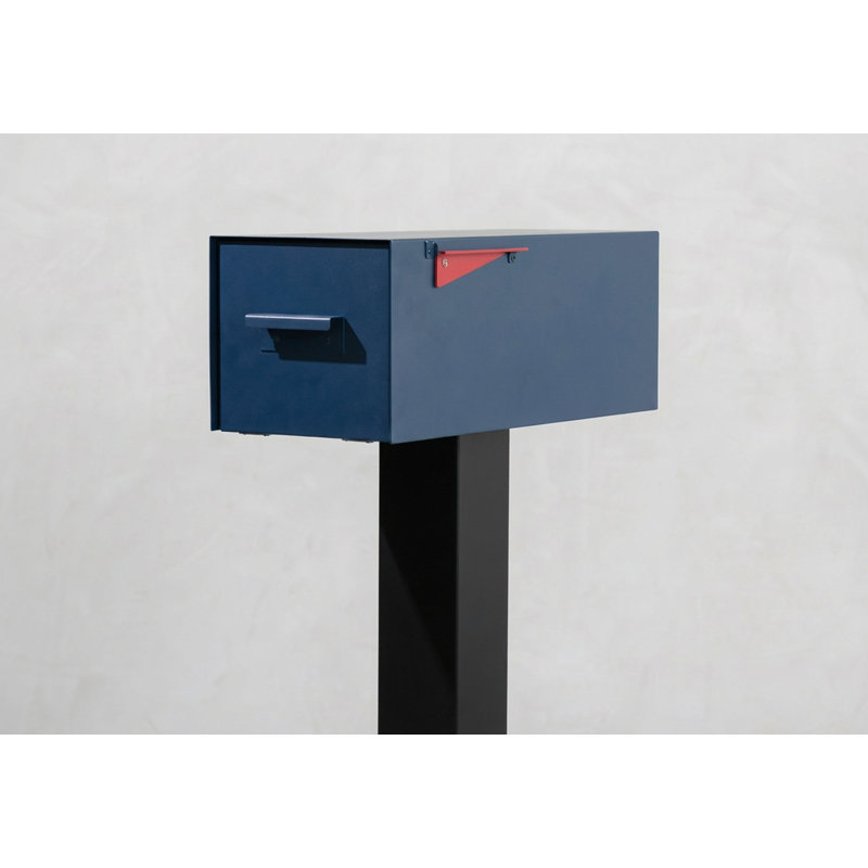 The Daily Post-Mounted Mailbox, Blue/White, Yes