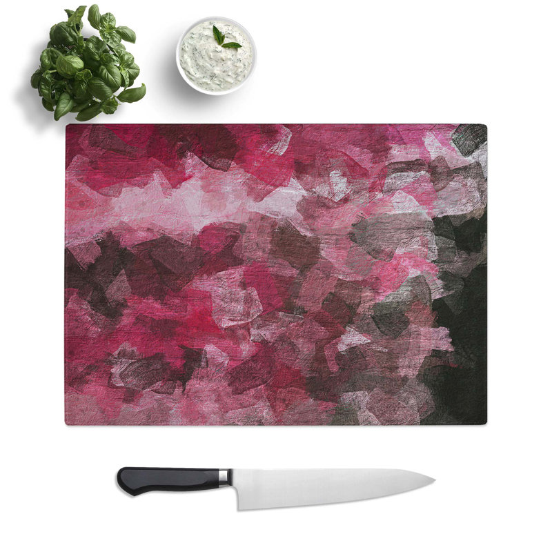 Tempered Glass Desire Chopping Board, 39 cm W x 28.5 cm L