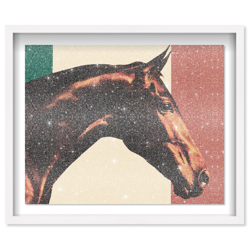 Hue Equine III Framed Graphic Art, 25.5"H x 31.5"W, White Shadowbox