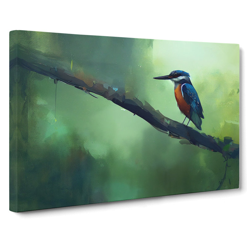Kingfisher Bird Vol.6 - Wrapped Canvas, 35cm H x 50cm W x 3cm D