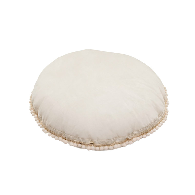Coussin de lecture crème avec coussin Sherpa