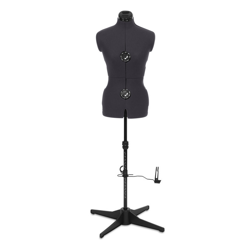 Adjustoform Tailormaid 8 Part Adjustable Dress Form, Grey Nylon Fabric Mannequin UK Dress Size 8-20