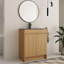 Meuble-lavabo simple 28 po avec comptoir en acier inoxydable