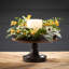 Couronne de fleurs artificielles marguerite et souci-1505954881