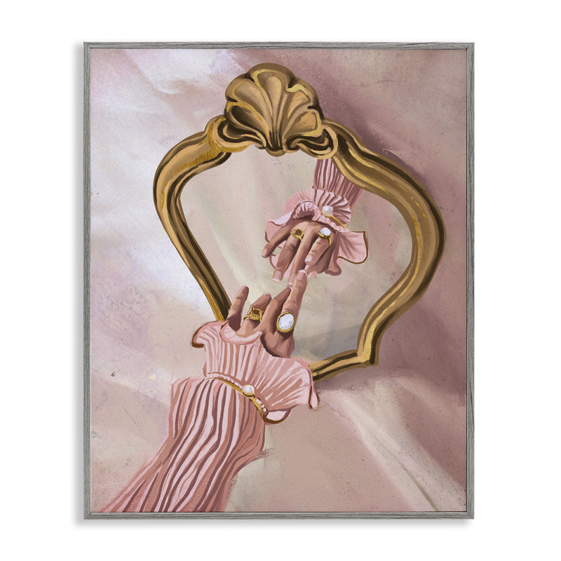  «Chic Hand Mirror Reflection», estampe numérique encadrée par Svetlana Aleynikova, Estampe numérique Farmhouse
