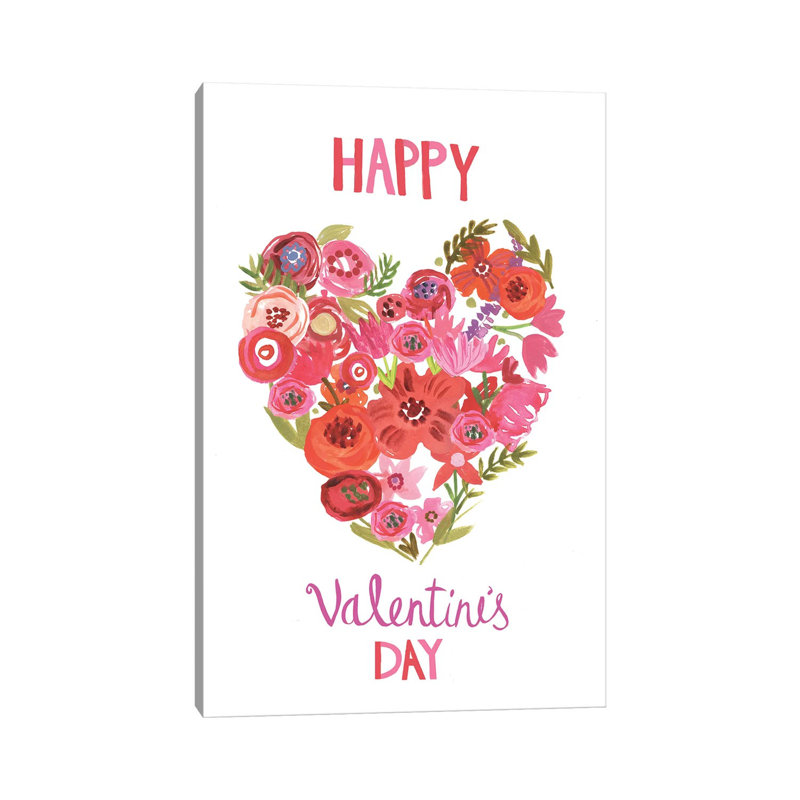 Valentine Chic II by Farida Zaman - Wrapped Canvas Print, 101.6 cm H x 66.04 cm W x 3.175 cm D