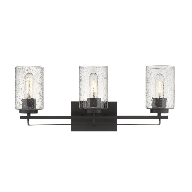 Éclairage de salle de bain à intensité variable 3 lumières Hoff, Bronze frotté à l'huile