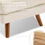 Canapé modulaire rembourré réversible de 84 po avec méridienne, repose-pieds et pieds en bois massif Havens-410080308