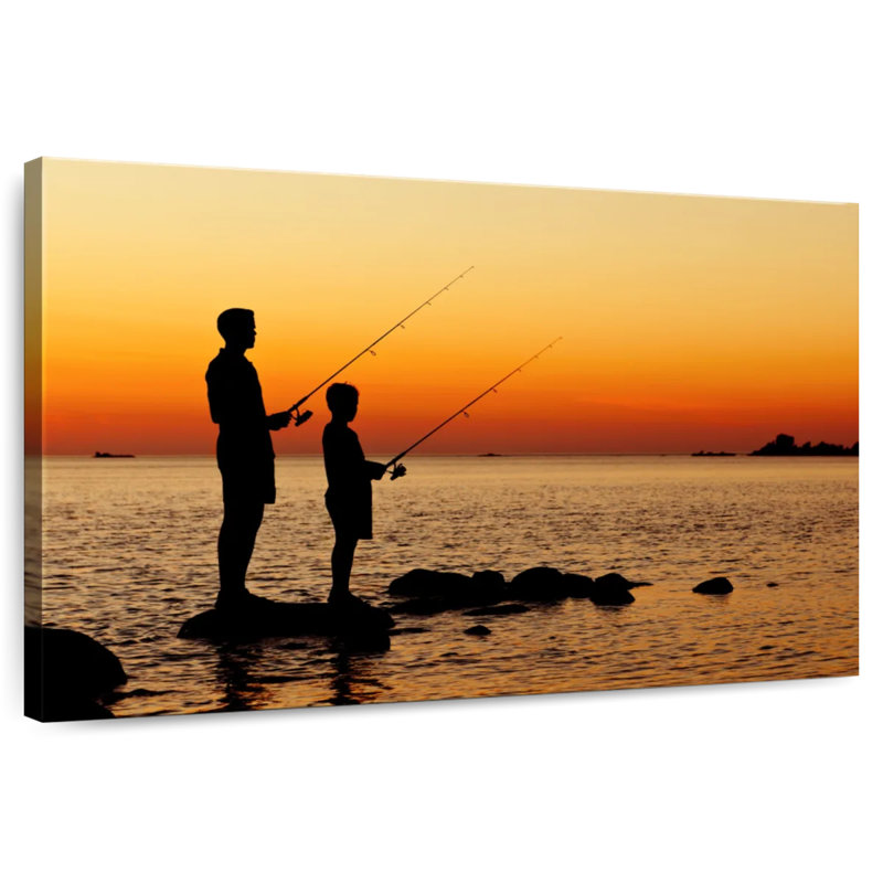 Senne Dad And Son Pêche, H 32 po x l 48 po