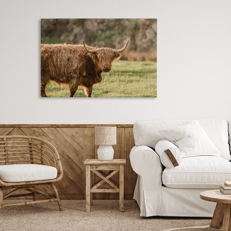 Toile de pâture des Highlands écossais, design par Crystal Lynn Collins, H 24 po x l 36 po