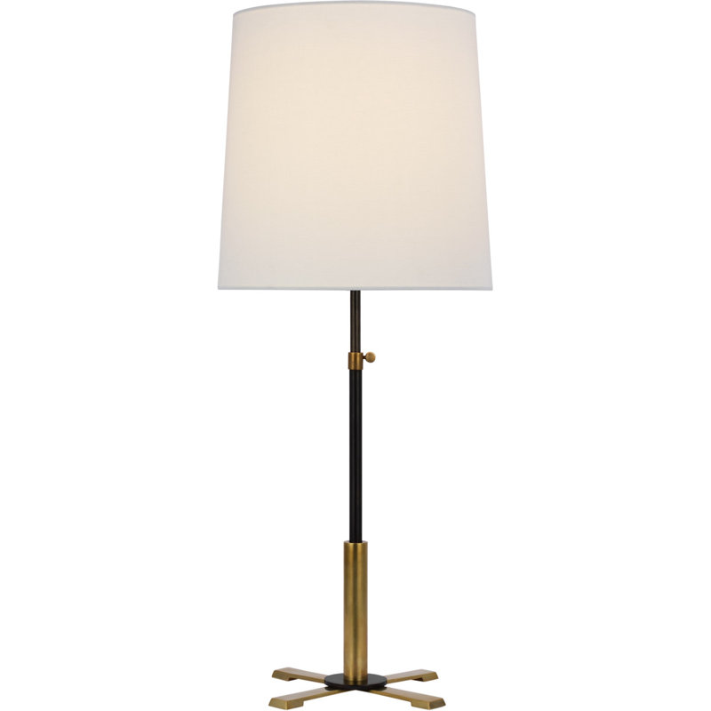 Thomas O'Brien Quintel Large Adjustable Table Lamp, Bronze/Antique Brass