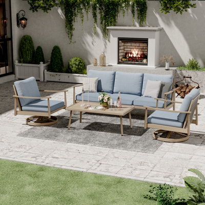 Mariene 5 - Person Patio Conversation Set with Cushions