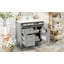 Ensemble de meuble-lavabo avec lavabo, 2 tiroirs et tablette de porte-386689902