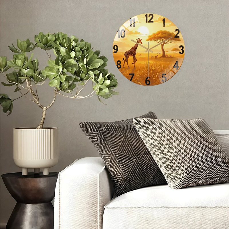 Horloge murale Girafe