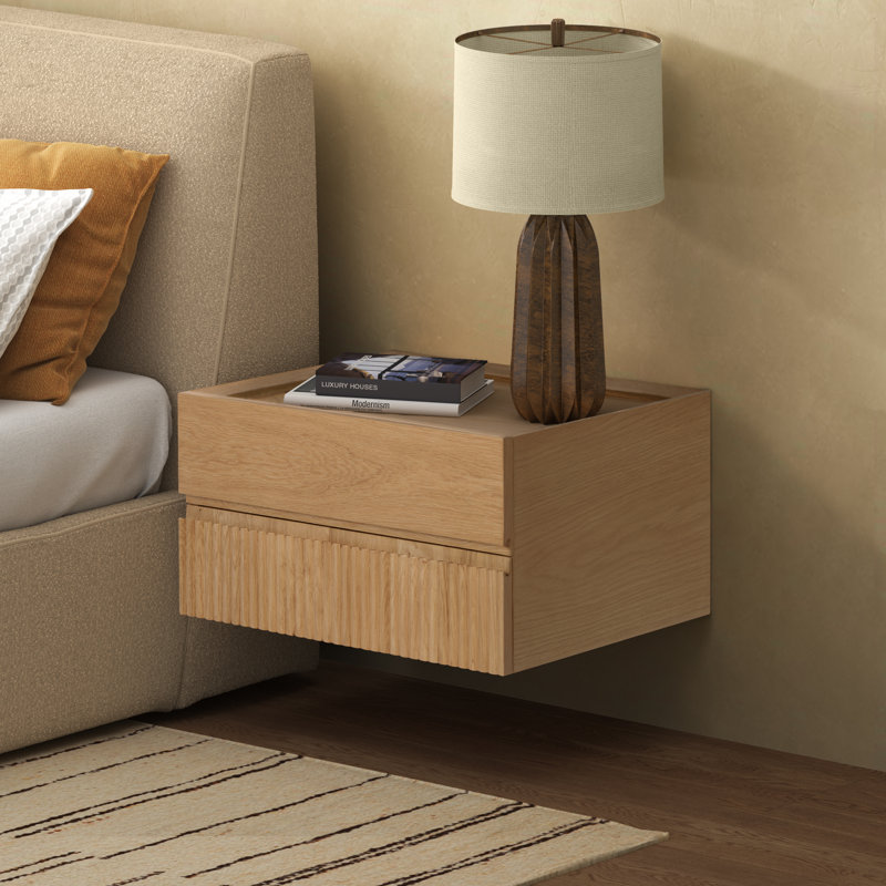 Table de chevet flottante Archibald Dontay, Naturel
