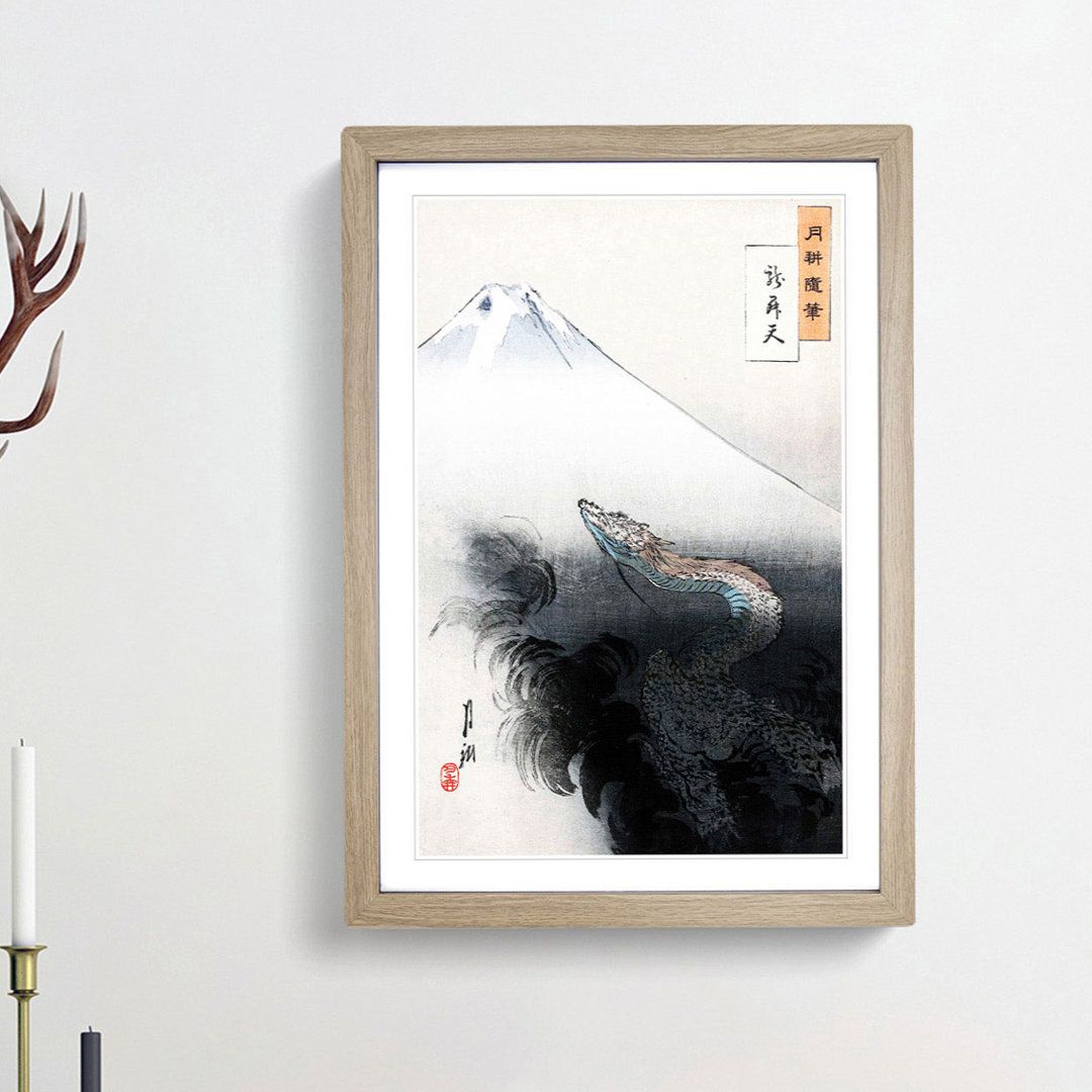 Rising Dragon by Ogata Gekko - Picture Frame Painting Print