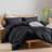 BESTOUCH Duvet Cover Set 100% Washed Cotton Linen Feel Lightweight-114986039-115115467