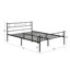Ensemble de lit et table de chevet 3 pièces Alsa-79152356-79152355