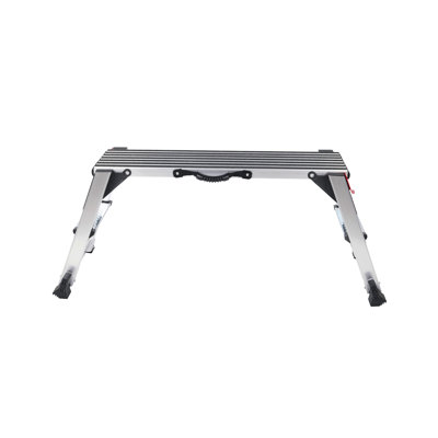 Plateforme de travail pliante, échelle de tabouret en aluminium pour cloison sèche, banc de travail robuste avec pieds antidérapants, idéal pour laver les véhicules, nettoyer, peindre, décorer