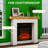Freestanding Fireplace Mantel Surround With Legs - Ideal For Electric Fireplaces (Indoor Home Décor)