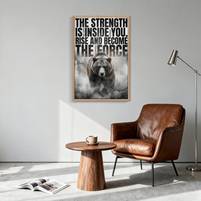 Ensemble de 1 tableau sur toile Bear Force