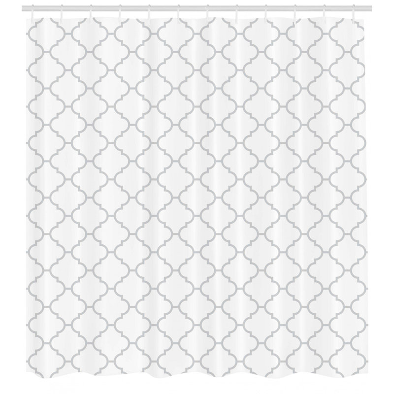 Shower Curtain with Hooks Included, 84" H x 69" W