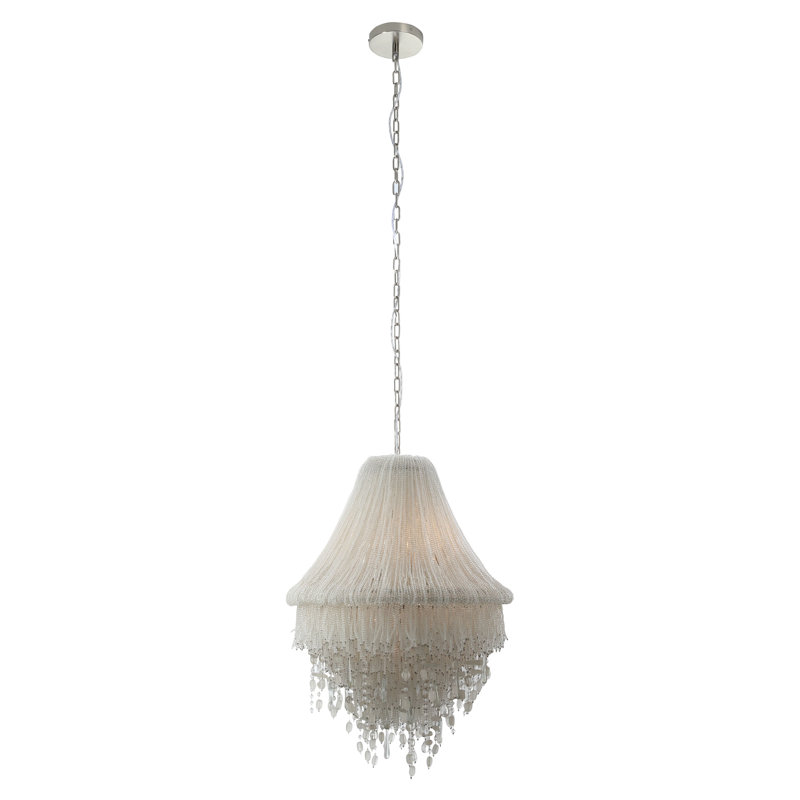 Metropolitan Crystal Reign - Luminaire suspendu avec perles en verre, 5, 26" H x 25" W x 25" D