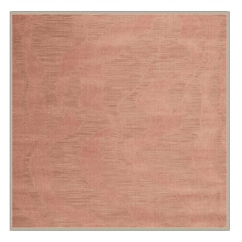 Tapis abstrait lavable à la machine, Carré 6 pi