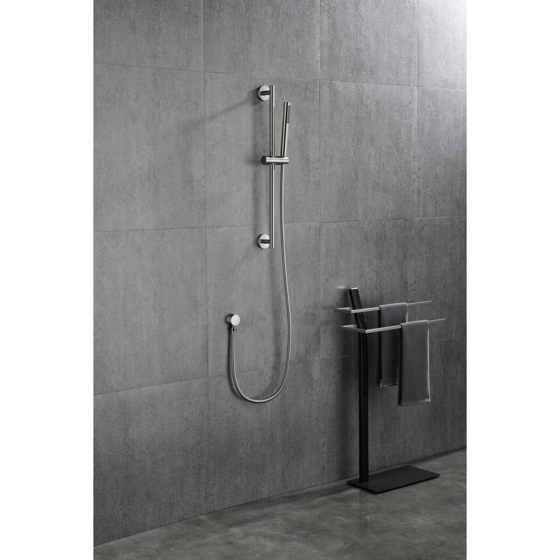 28 - Inch Slide Bar Handheld Shower With 59 Hose, Height Adjustable Function, Brushed Nickel Stainless, Comfort Spray Options And Feature, Modes For A Relaxed Showering