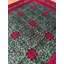 Tapis vert en laine et coton noué à la main Original Original