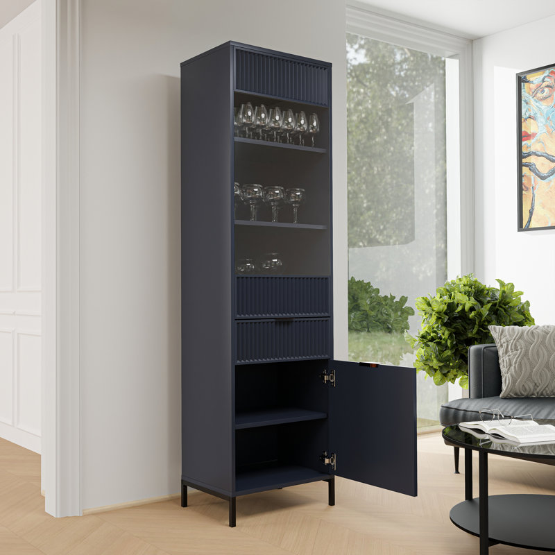 Crowden Display Cabinet, Blue indigo