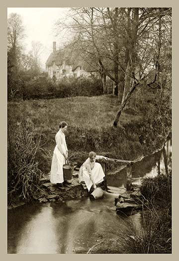 At At Shotting Brook par James Leon Williams, reproduction de photo encadrée