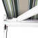 Dakota Fields 300cm W x 250cm D Fabric Multi-Stripe Cover Motorised Retractable Patio Awning