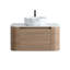 Meuble-lavabo courbé avec rangement à fermeture en douceur et porte-serviettes intégré-1478224093-1478224095