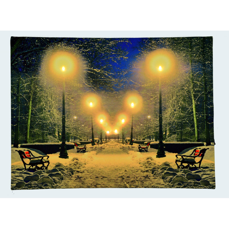 Night Street - Wrapped Canvas Print