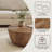 Round Coffee Table with Natural Wood Grain for Living Room