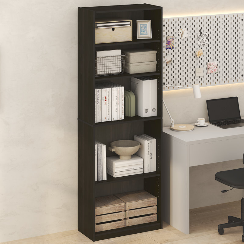 Bibliothèque ajustable à 5 niveaux Simply Home, Noir