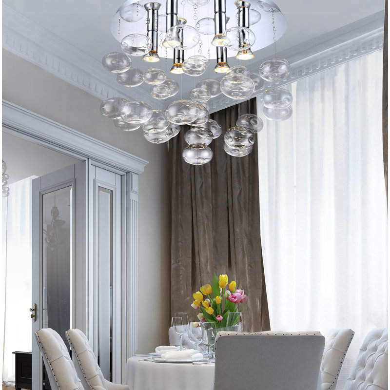 Luvia Flush Mount, Clear