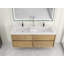 Ensemble de meuble-lavabo double mural 59 po Seavy-1833138617