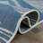 Contemporary Geometric Stripe Weather Resistant Reversible Indoor/Outdoor Area Rug-1407525583