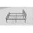 Mariah Twin Size Metal Bed Frame, 40" Tall Headboard & 14" Platform Height, Heavy-Duty Steel, Industrial Style, Squeak-Free, Under Bed Storage, No Box Spring Required-1100151033