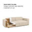 Milky 3 Seater Sofa Bed-1157451401