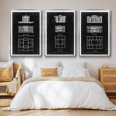 " Graphic Building & Plan IV " 3 - Pieces