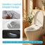 Siège de toilette intelligent à détection de radars entièrement automatique, couvercle d'ouverture / fermeture automatique sans contact, chauffage instantané, lavage arrière et lavage de la femme, buse autonettoyante, affichage à DEL, veilleuse, couvercle à fermeture douce, télécommande