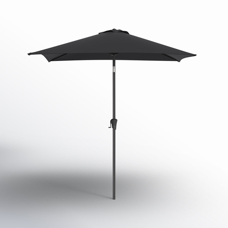 Parasol de marché carré Fidel, Noir