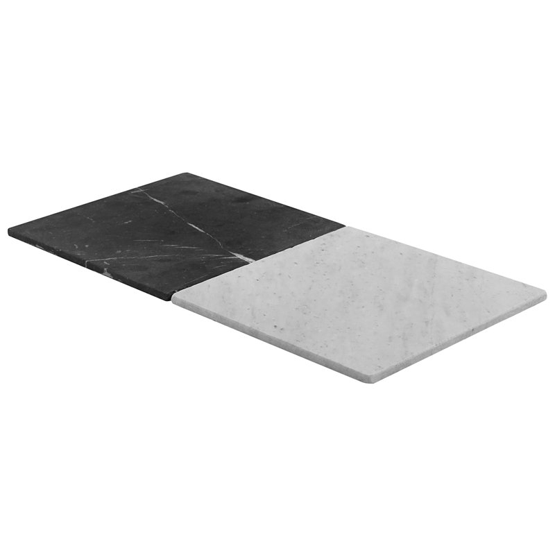 Orné de damier 12 po X 12 po Carreau de plancher et de mur à damier en marbre roulé (20 pieds carrés / caisse)