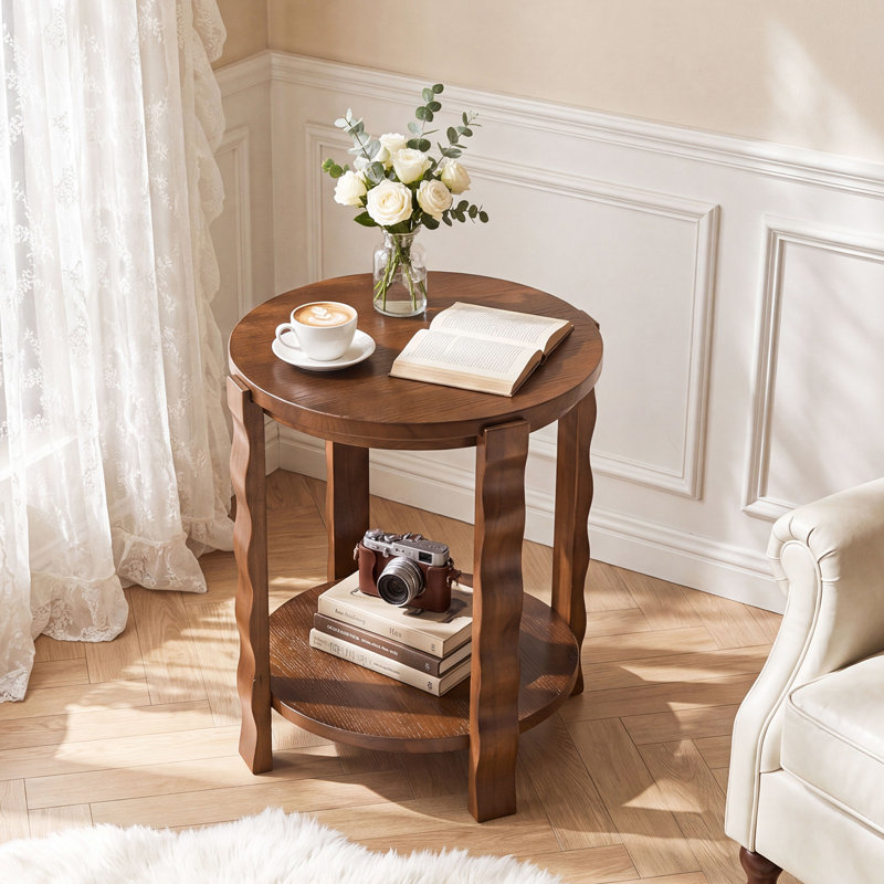 Solid Wood End Table