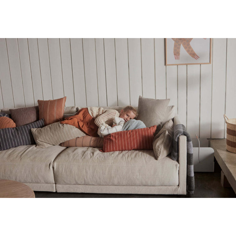 Lumbar Pillow Cover & Insert, Dusty Blue