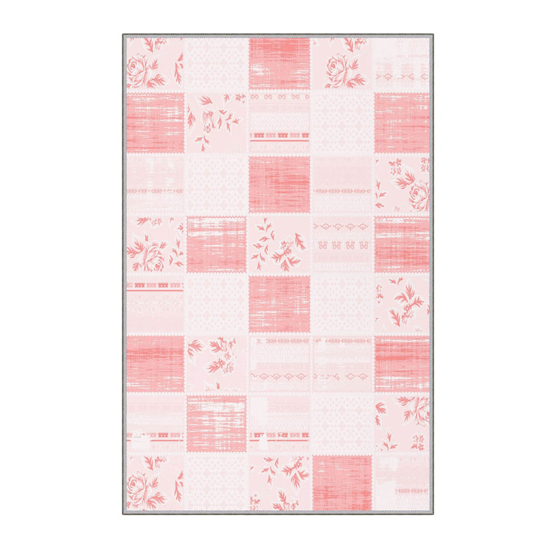 Stylish Hall Carpet (3.3 x 6.6 ft), 100% Polyester, 0.3 in Pile Height | Antibacterial, PVC Non-Slip Underside | 3D Digital Printing, Machine Washable | Perfect for Entryways & Living Spaces, Durable & Easy Care