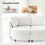 Taneiqua 145.54cm W Modern 2 Seater Chenille Sofa with Modular Design-1695663921